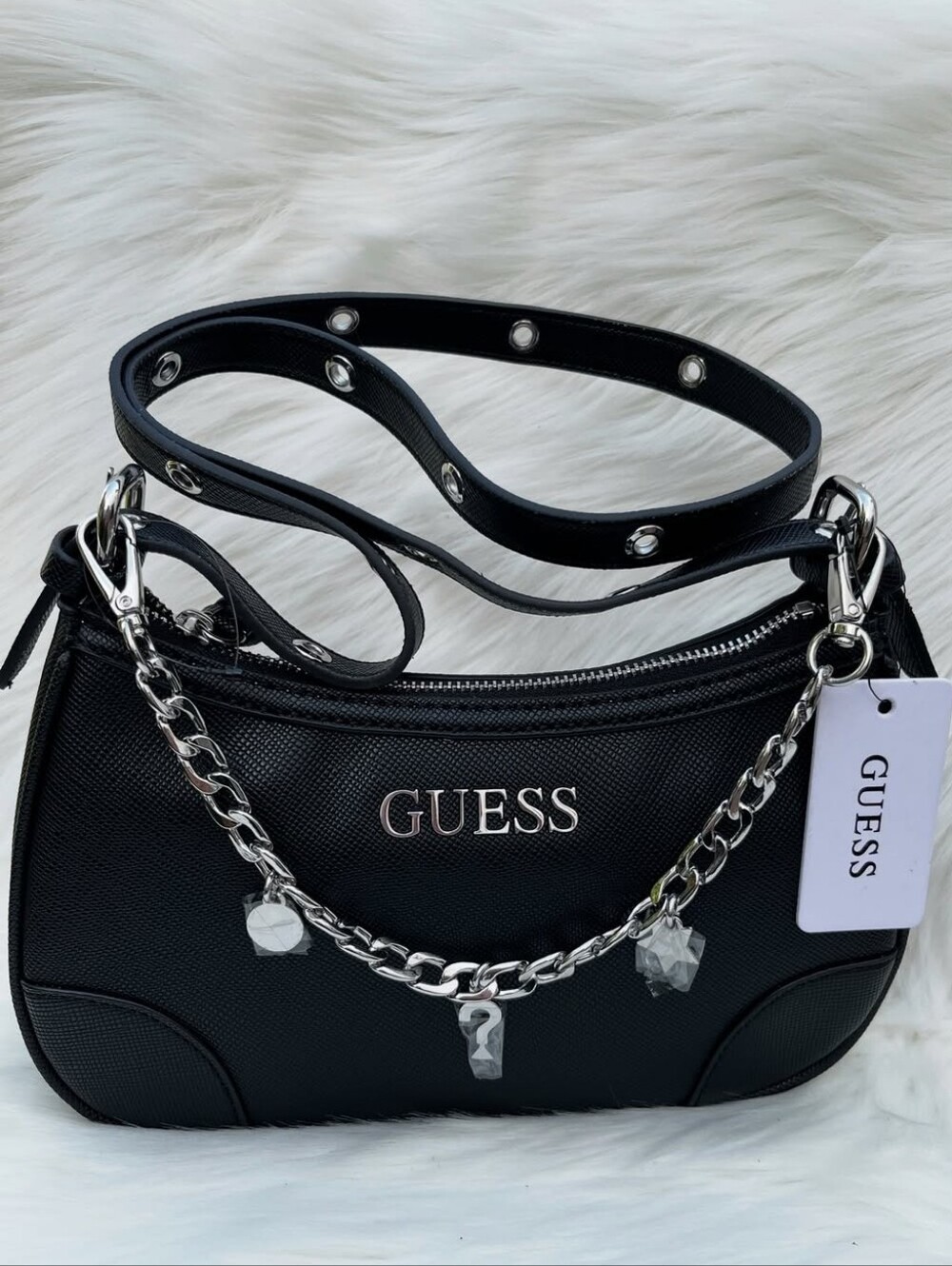GUESS Chain Shoulder Handbag